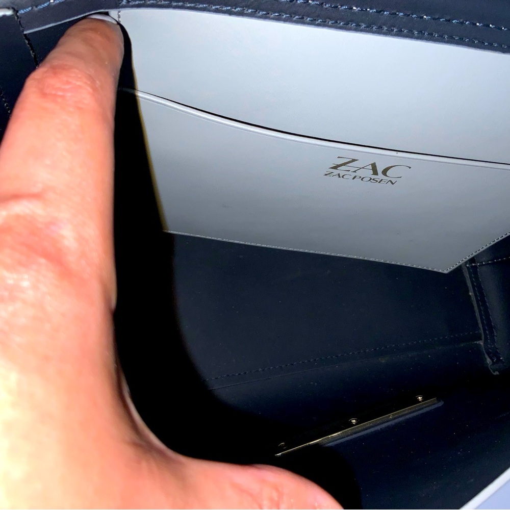 ZAC by Zac Posen Grey Satchel Bag - Picture 6 of 7